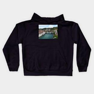 The River Aare, Bern, Switzerland Kids Hoodie